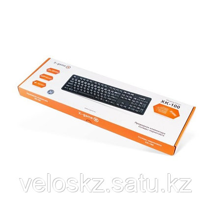 Клавиатура проводная X-Game XK-100PB Black USB, фото 2