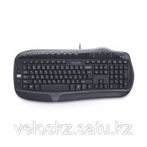 Клавиатура, Delux, DLK-9050UB, USB, Кол-во стандартных клавиш 104, 16 мультимедиа-клавиш, фото 2