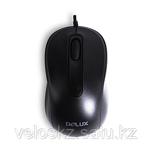 Мышь, Delux, DLM-109OUB, Оптическая, USB, 1000 dpi, Длина кабеля 1,6м, Чёрный, фото 2