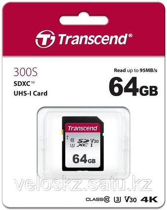 Transcend Карта памяти SD 64GB Class 10 U3 Transcend TS64GSDC300S, фото 2