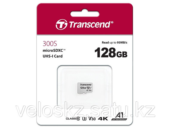 Transcend Карта памяти MicroSD 128GB Class 10 U3 Transcend TS128GUSD300S, фото 2