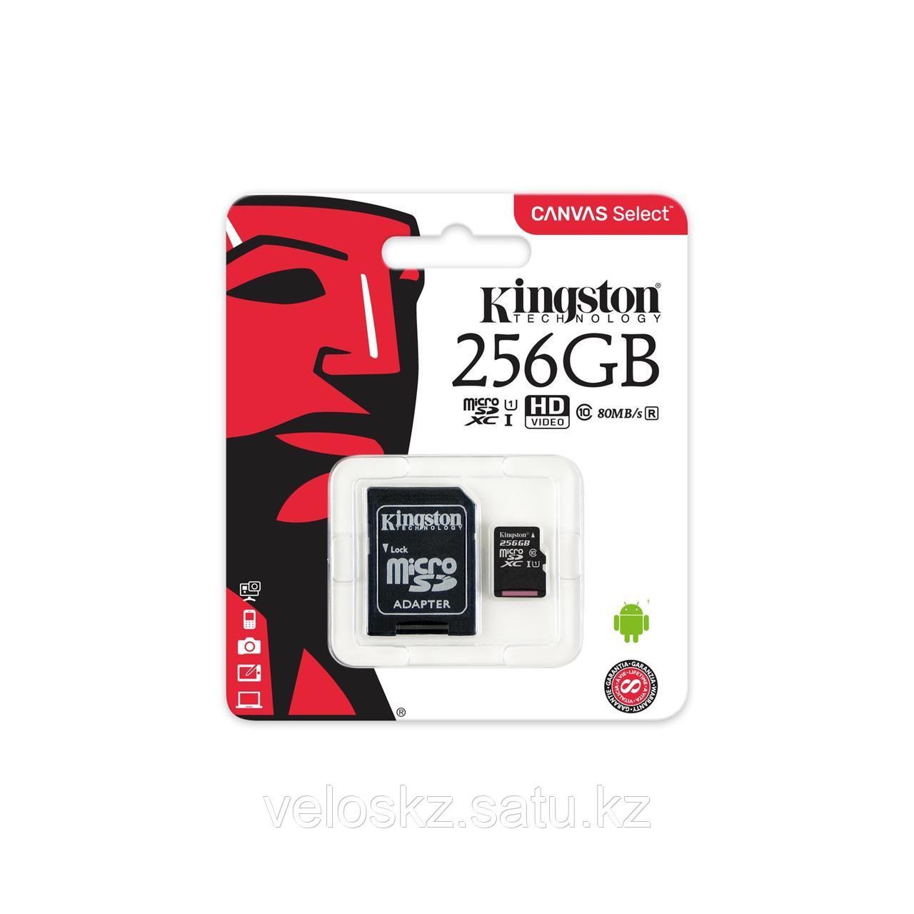 Kingston Карта памяти MicroSD 256GB Class 10 U1 Kingston SDCS/256GB