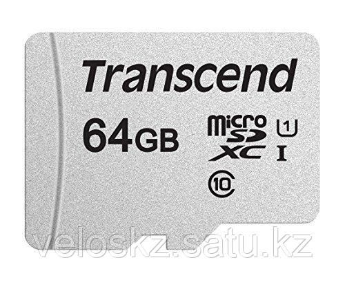 Transcend Карта памяти MicroSD 64GB Class 10 U1 Transcend TS64GUSD300S без адаптера, фото 2