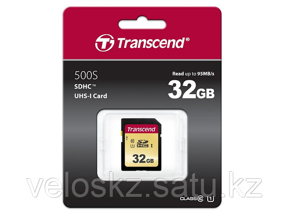 Transcend Карта памяти SD 32GB Class 10 U1 Transcend TS32GSDC500S, фото 2