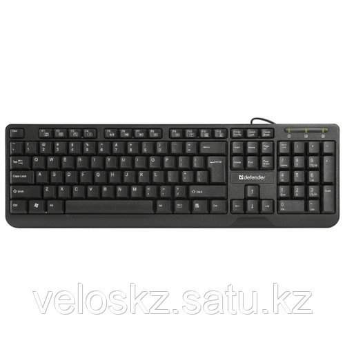 Defender Клавиатура проводная Defender OfficeMate HM-710 KZ черный