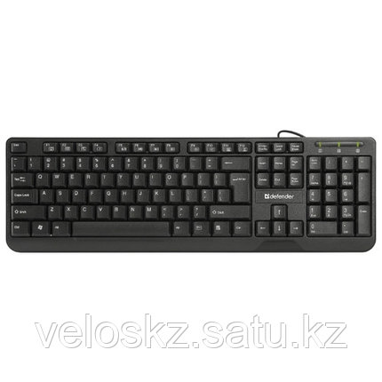 Defender Клавиатура проводная Defender OfficeMate HM-710 KZ черный, фото 2
