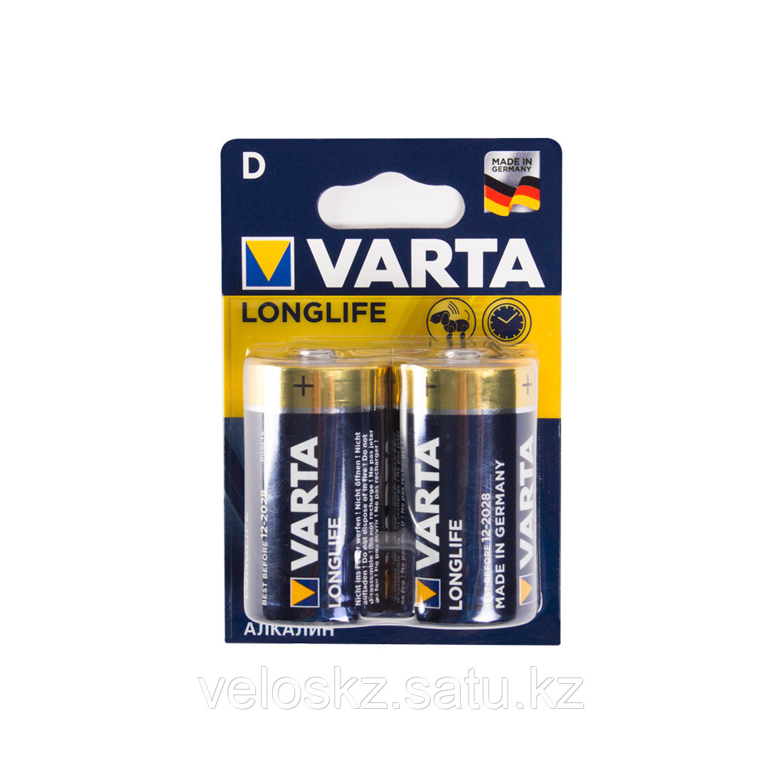Varta Батарейки VARTA, LR20/ D Longlife Mono 2шт