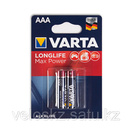 Varta Батарейки VARTA, ААА, LR03 Long Life Max Power 2шт, фото 2