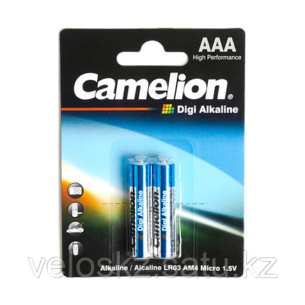 Camelion Батарейки CAMELION, ААА, LR03-BP2DG Digi Alkaline 2 шт. в блистере, фото 2