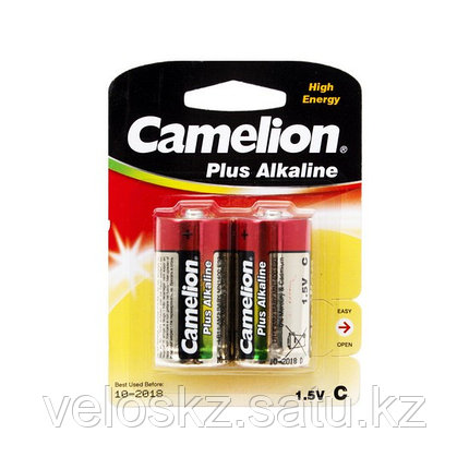 Camelion Батарейки CAMELION LR14-BP2 / C, Plus Alkaline, 1.5V, 8450 mAh, 2 шт. в блистере, фото 2