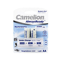 Camelion Аккумулятор AA, CAMELION, NH-AA2300ARBP2, AlwaysReady Rechargeable, 1.2V, 2300 mAh, 2 шт. в блис