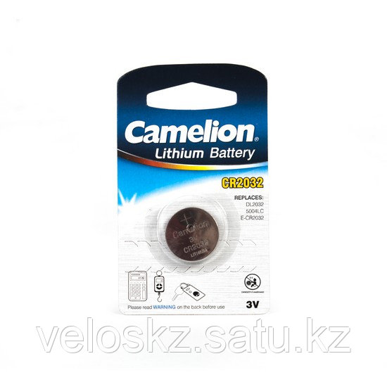 Camelion Батарейка, CAMELION, CR2032-BP1, Lithium Battery, CR2032, 3V, 220 mAh, 1 шт.
