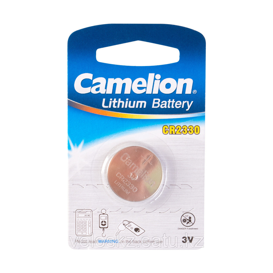 Camelion Батарейка, CAMELION, CR2330-BP1 Lithium Battery, CR2330, 3V, 220 mAh, 1 шт.
