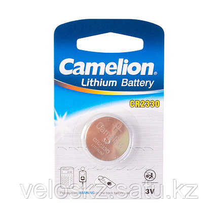 Camelion Батарейка, CAMELION, CR2330-BP1 Lithium Battery, CR2330, 3V, 220 mAh, 1 шт., фото 2