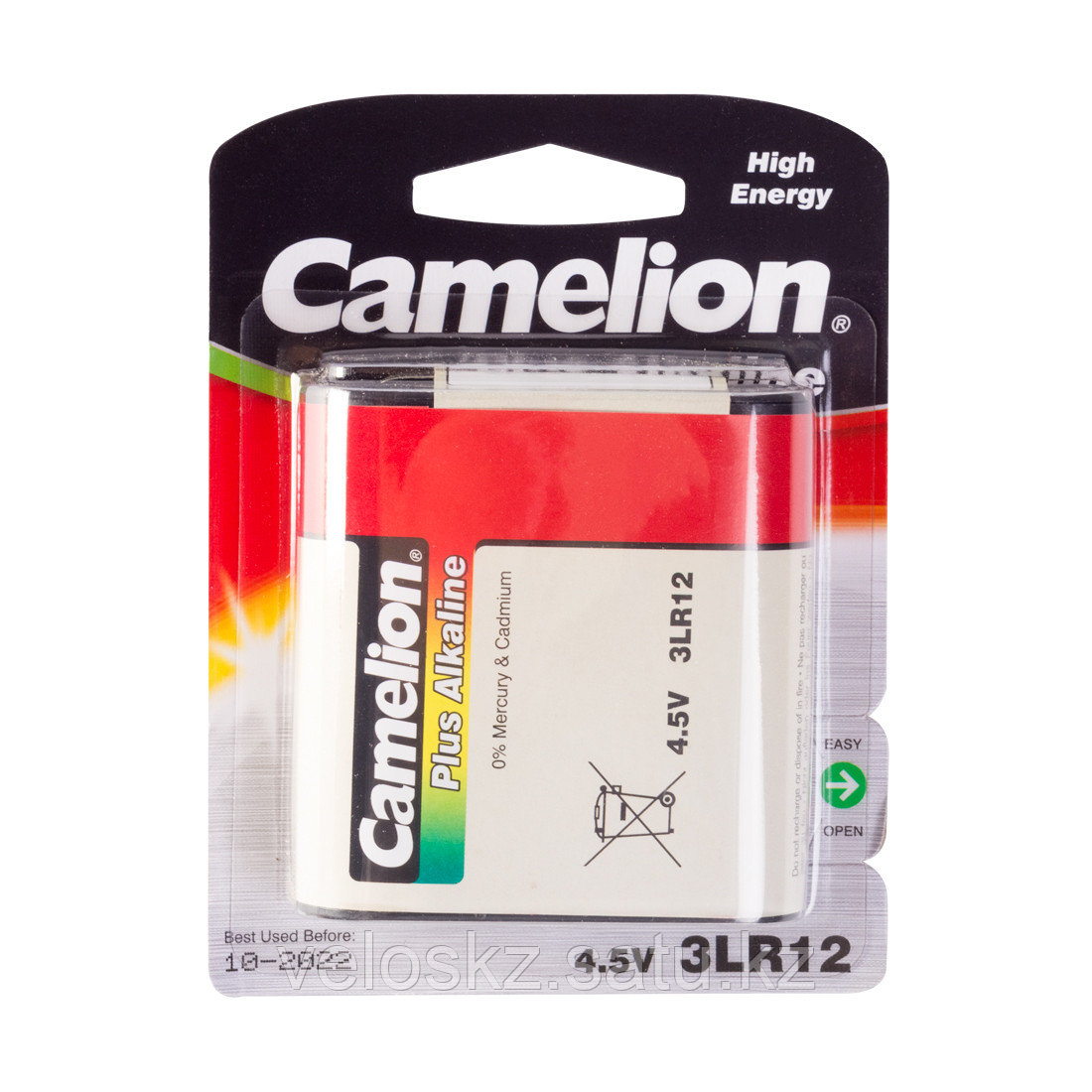 Camelion Батарейка, CAMELION, 3LR12-BP1, Plus Alkaline, 3LR12, 4.5V, 1 шт., Блистер