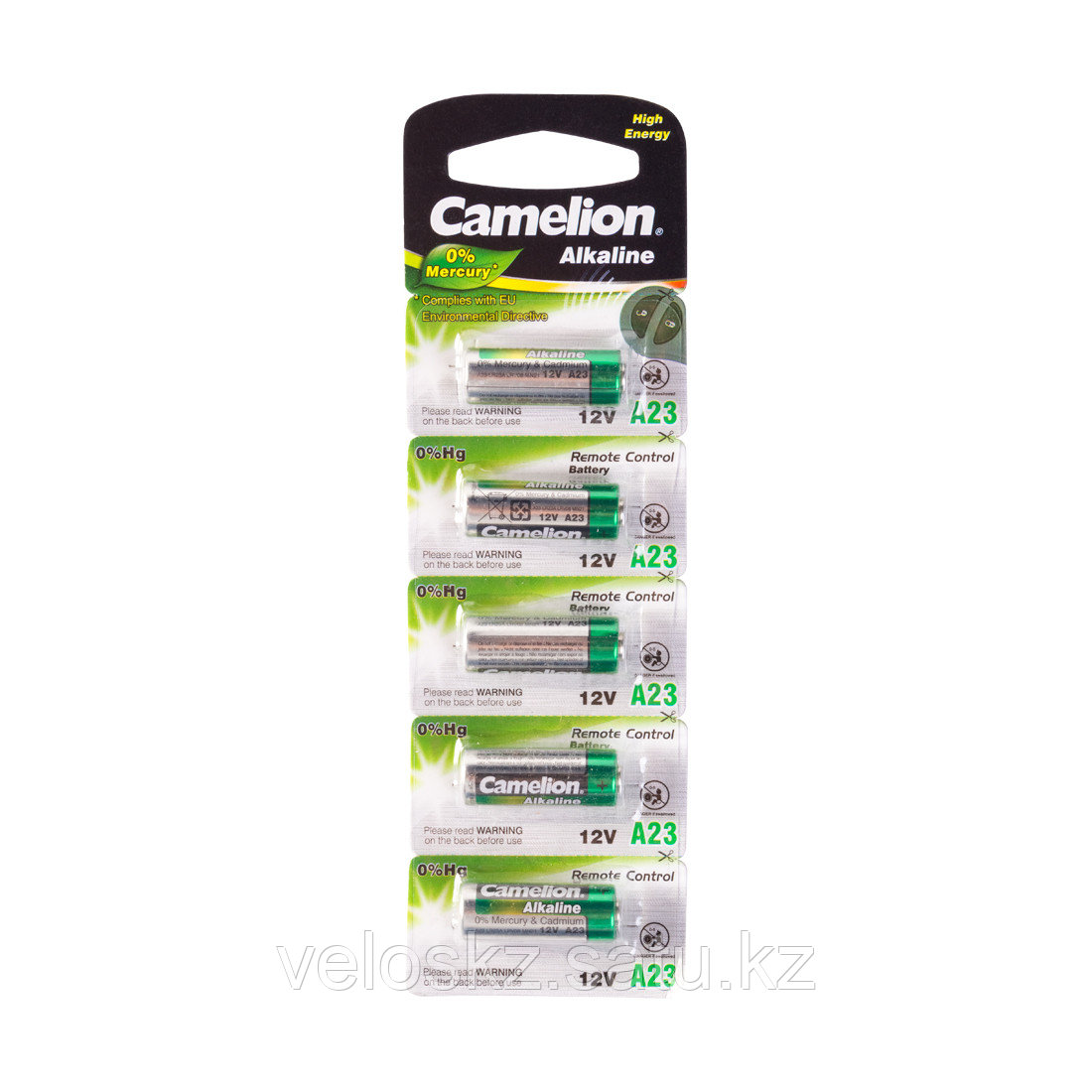 Camelion Батарейка, CAMELION, A23-BP5, 12V, 0% Hg (0% Ртути), 5 шт. в Блистере