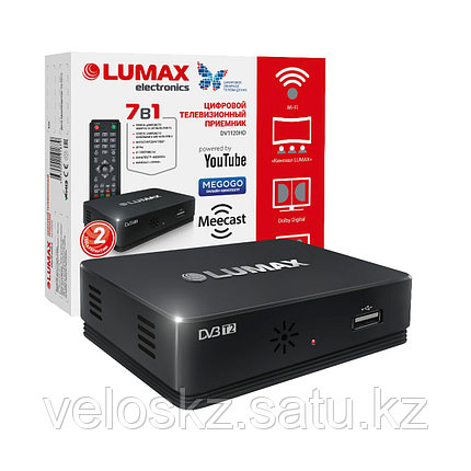 LUMAX Цифровой телевизионный приемник LUMAX DV1120HD, X3235S, Wi-Fi (требуется адаптер), фото 2