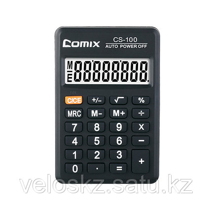 Comix Калькулятор Comix, CS-100, 8 разряд., Карманный, Чёрный, фото 2