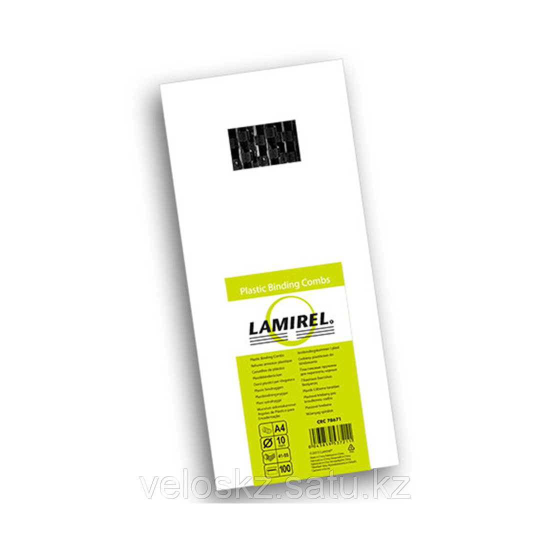 Lamirel Пружина пластиковая, Lamirel LA-78671, 10 мм. Цвет: черный, 100 шт