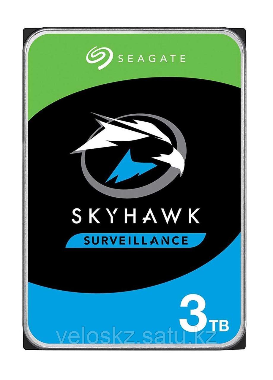 Seagate Жесткий диск HDD 3000 Gb SEAGATE SkyHawk ST3000VX009, 3.5", 256Mb, 5400rpm