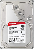 Toshiba Жесткий диск HDD 4000 Gb TOSHIBA HDWE140UZSVA X300, 3.5", 128Mb, 7200rpm