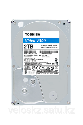 Toshiba Жесткий диск HDD 2000 Gb TOSHIBA HDWU120UZSVA V300 Video Streaming, 3.5", 64Mb, 5700rpm, фото 2