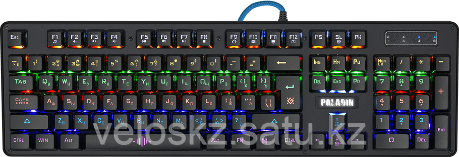 Defender Клавиатура проводная Defender Paladin GK-370L,anti-ghost,радужная (Черный), USB, ENG/RU, фото 2