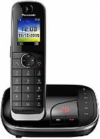 Телефон беспроводной Panasonic KX-TGJ320RUB Черно-серый