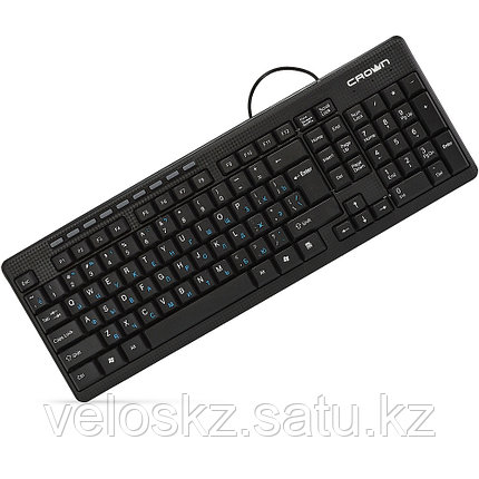 Crown Клавиатура проводная Crown CMK-481, USB, Kaz/Rus/En, 1.8m, фото 2