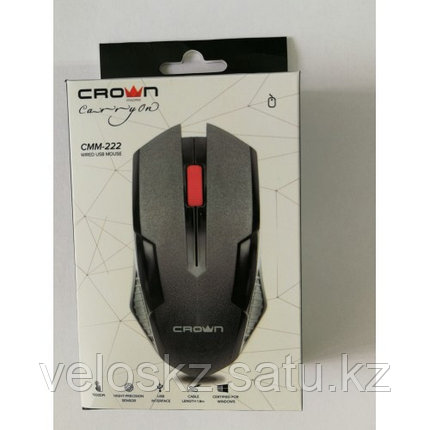 Мышь проводная Crown CMM-222 USB, 1000DPI, фото 2