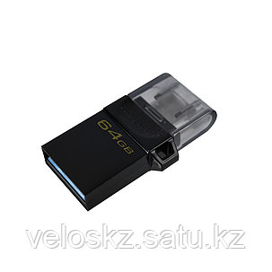 USB-накопитель Kingston DTDUO3G2/64GB 64GB Чёрный, фото 2