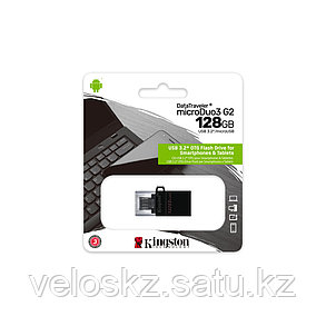 USB-накопитель Kingston DTDUO3G2/128GB 128GB Чёрный, фото 2