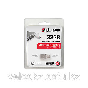 USB-накопитель Kingston DTDUO3C/32GB 32GB Серебристый, фото 2