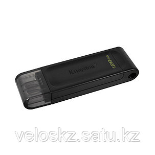 USB-накопитель Kingston DT70/128GB Type-C 128GB Чёрный, фото 2