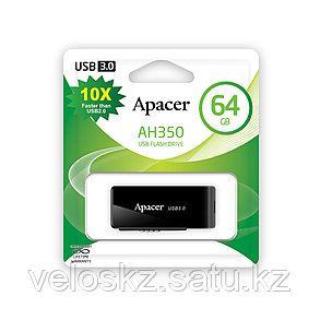 USB-накопитель Apacer AH350 64GB Чёрный, фото 2