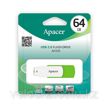 USB-накопитель Apacer AH335 64GB Зеленый, фото 2