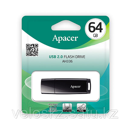 USB-накопитель Apacer AH336 64GB Чёрный, фото 2