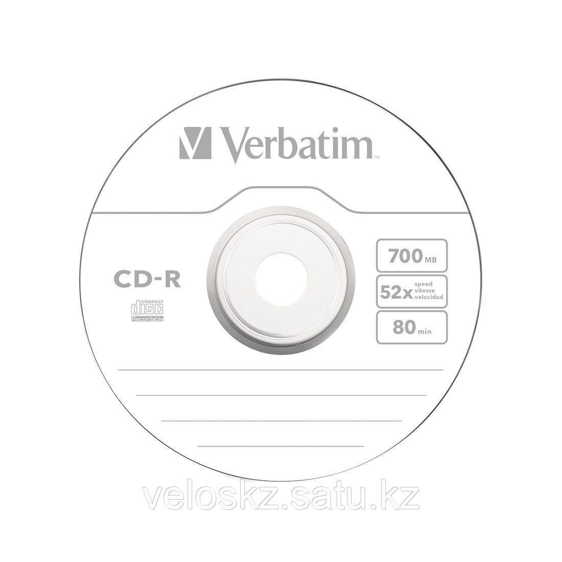 Диск CD-R Verbatim 43432 700MB, 52х, 25шт в упаковке, Незаписанный