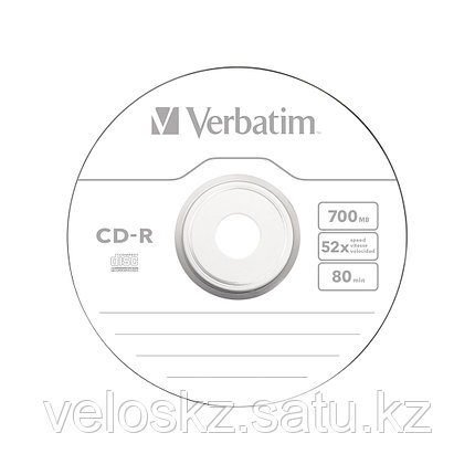 Диск CD-R Verbatim 43432 700MB, 52х, 25шт в упаковке, Незаписанный, фото 2