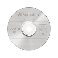 Диск DVD-R Verbatim 43500 4.7GB, 16х, 25шт в упаковке, Незаписанный