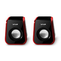 Колонки Delux DLS-Q1UR, Чёрно-Красный