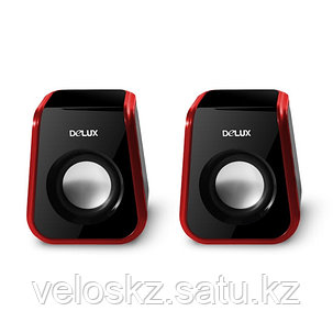 Колонки Delux DLS-Q1UR, Чёрно-Красный, фото 2
