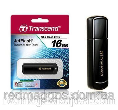 USB Флеш 16GB 2.0 Transcend TS16GJF350 черный