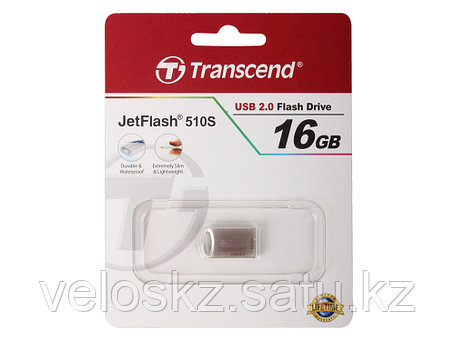 USB Флеш 16GB 2.0 Transcend TS16GJF510S серебро, фото 2