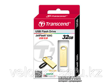 USB Флеш 32GB 2.0 Transcend TS32GJF520G золото, фото 2