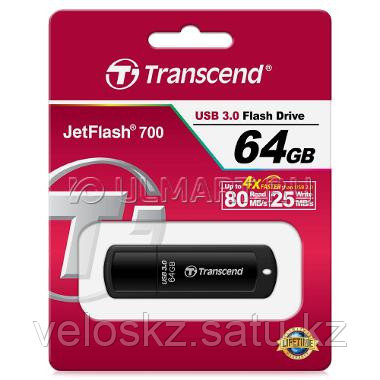 USB Флеш 64GB 3.0 Transcend TS64GJF700 черный, фото 2