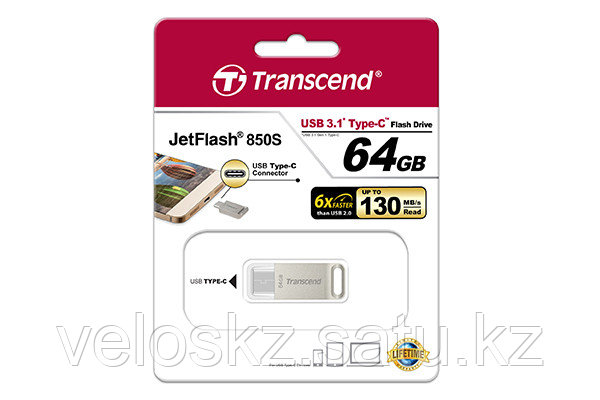 USB Флеш 64GB 3.1 Transcend TS64GJF850S металл, фото 2