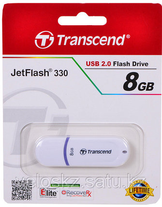 USB Флеш 8GB 2.0 Transcend TS8GJF330 белый, фото 2