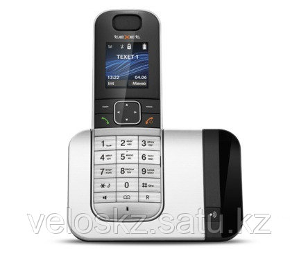 Телефон беспроводной Texet TX-D7605A черный-серебро