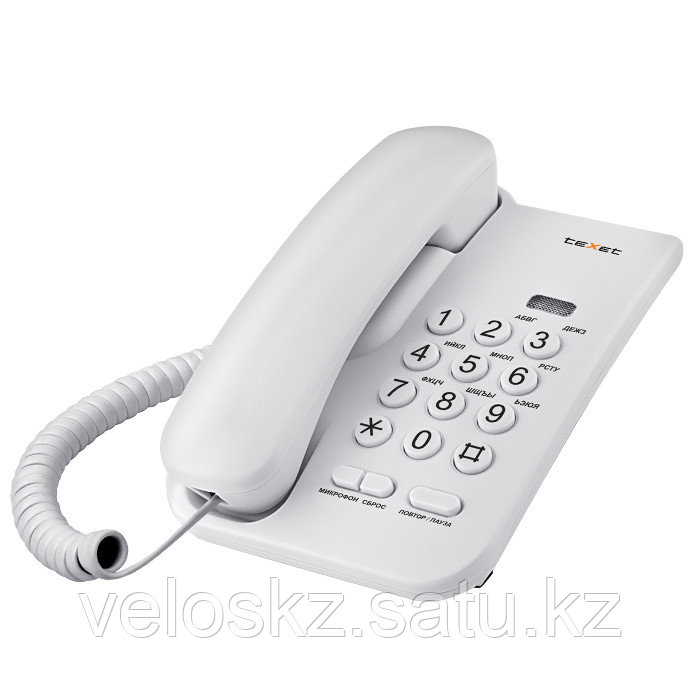 Телефон проводной Texet ТХ-212 серый